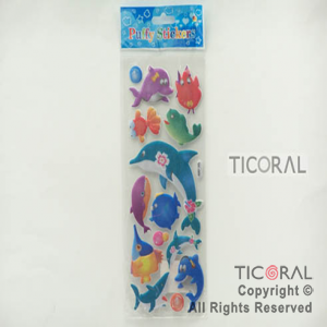 STICKER PECES AFELPADO BRILLO (25X9CM) HS5645-1 x 12